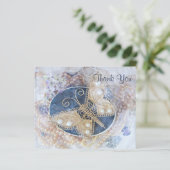 バジェット結婚バタフライブライダルホワイト金ゴールド (スタンド正面)