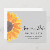 バジェット結婚ヒマワリ救のグレーのデータカード (正面/裏面)