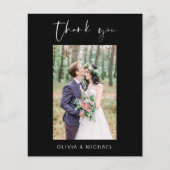 バジェット結婚ブラックの感謝の写真 チラシ (正面)