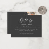 バジェット結婚ボタントズパンパスグラス詳細ではない ノートカード (正面/裏面インサイチュ)