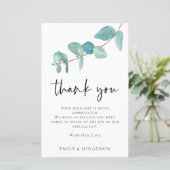 バジェット結婚ユーカリの3枚の写真引用文感謝してい (スタンド正面)