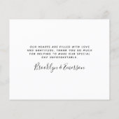 バジェット結婚ユーカリサンキューカード (裏面)