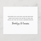 バジェット結婚ユーカリサンキューカード (裏面)