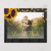 バジェット結婚ラスト感謝していのあなたはがき (正面)