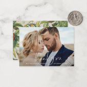 バジェット結婚写真感謝していのあなた柑橘系 ノートカード (正面/裏面インサイチュ)