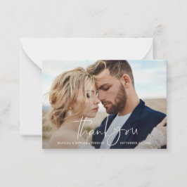 バジェット結婚写真感謝していのあなた柑橘系 ノートカード