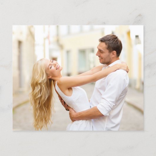 バジェット結婚式の日付を保存フォトフライヤー チラシ (裏面)