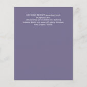 バジェット結婚式招待状素朴サンフラワーズシック (裏面)