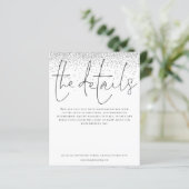 バジェット結婚詳細シルバーグリッターエンクロージャ (スタンド正面)