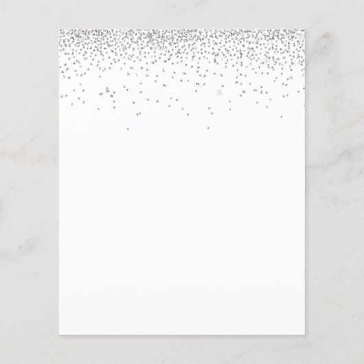 バジェット結婚詳細シルバーグリッターエンクロージャ (裏面)