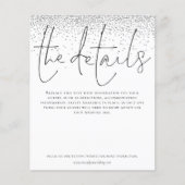 バジェット結婚詳細シルバーグリッターエンクロージャ (正面)