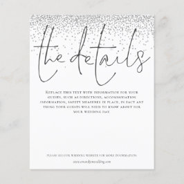 バジェット結婚詳細シルバーグリッターエンクロージャ