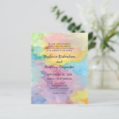 バジェット絞り染めウォーターカラフルカラー結婚アート (スタンド正面)