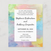 バジェット絞り染めウォーターカラフルカラー結婚アート (正面)