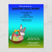 バジェット絵を描エッグ&バニーイースターエッグ狩り チラシ (正面)