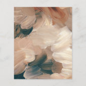 バジェット絵を描テラコッタのシックな写真の招待状 チラシ (裏面)