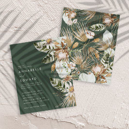 バジェット緑のボヘミアンモダンボタニカルエレガント