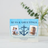 バジェット航海のクリスマスいかりシーズフォトカード (スタンド正面)