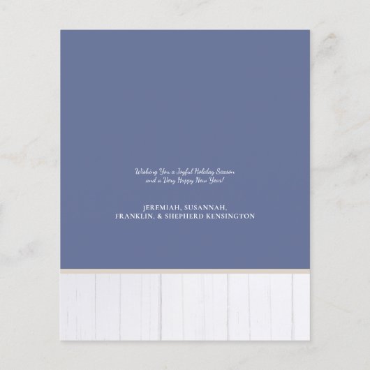 バジェット航海のクリスマスジョイシェルホリデーフォト (裏面)