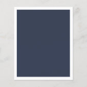 バジェット航海のネイビー白結婚式招待状 (裏面)