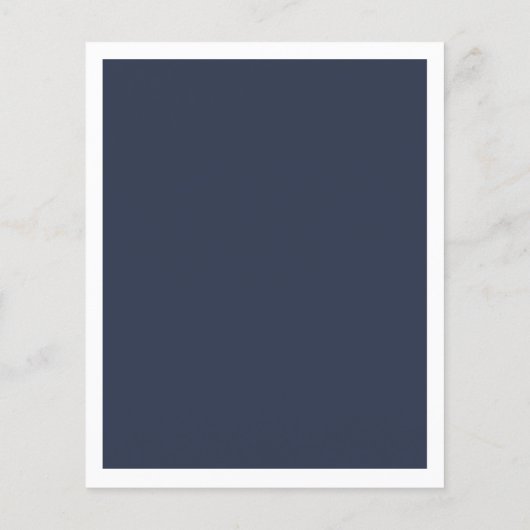 バジェット航海のネイビー白結婚式招待状 (裏面)