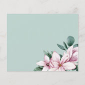 バジェット色彩の鮮やかマグノリアと葉 |ありがとうございます (裏面)