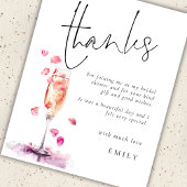 バジェット花びらプロセッコガラスブライダルシャワー感謝してい