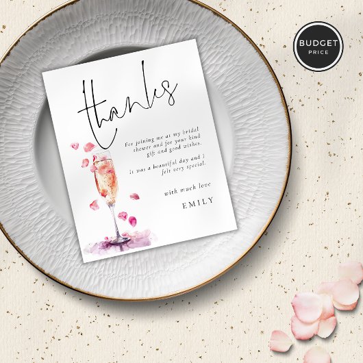 バジェット花びらプロセッコガラスブライダルシャワー感謝してい