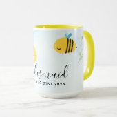 バジェット花嫁ブライダルパーティギフトバンブルミツバチ マグカップ (正面右)