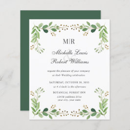 バジェット葉グリーン春庭園の結婚式