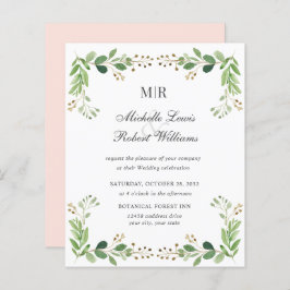 バジェット葉グリーン春庭園の結婚式