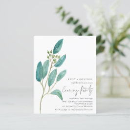 バジェット葉ブルー結婚夕べパーティー