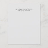 バジェット葉ユーカリウエディングレセプション夕べ (裏面)