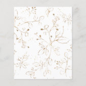 バジェット葉ユーカリ結婚ス&金ゴールド素朴ズ (裏面)