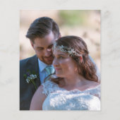 バジェット葉赤面Newlywed写真ありがとう (裏面)