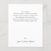 バジェット葉金ゴールド&ユーカリありがとう写真 (裏面)