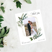 バジェット葉金ゴールド&ユーカリありがとう写真 チラシ