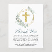 バジェット葬儀クロスEucalyptus写真ありがとう (正面)