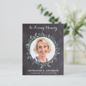 バジェット葬儀悔やみや弔慰サンキューカードユーカリ (スタンド正面)