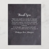 バジェット葬儀悔やみや弔慰サンキューカードユーカリ (裏面)