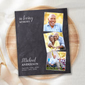 バジェット葬儀3フォト悔やみや弔慰サンキューカード