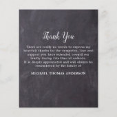 バジェット葬儀3フォト悔やみや弔慰サンキューカード (裏面)