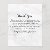 バジェット葬儀4フォトコラージュ悔やみや弔慰ありがとう (裏面)