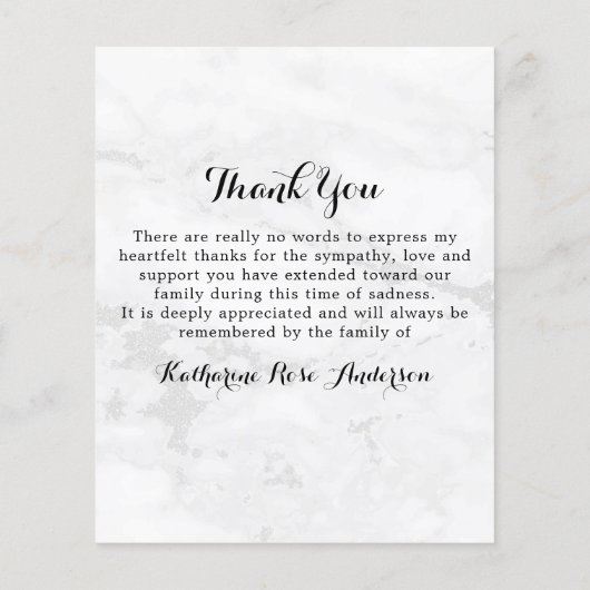 バジェット葬儀4フォトコラージュ悔やみや弔慰ありがとう (裏面)