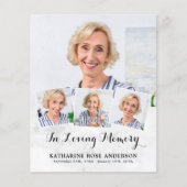 バジェット葬儀4フォトコラージュ悔やみや弔慰ありがとう (正面)