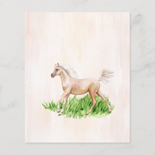 バジェット行くベビーランニング行く馬のフォアール赤ちゃんシャワー (裏面)