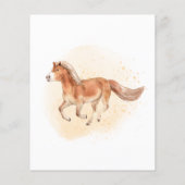 バジェット行くベビーランニング行く馬のフォアール赤ちゃんシャワー (裏面)