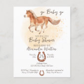 バジェット行くベビーランニング行く馬のフォアール赤ちゃんシャワー (正面)