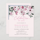 バジェット記念ピンクフローラお祝いオブ・ライフ (正面/裏面)