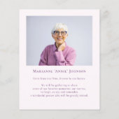 バジェット記念ピンクフローラお祝いオブ・ライフ (裏面)